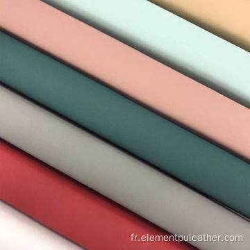 Cuir de silicone coloré en cuir PU personnalisé